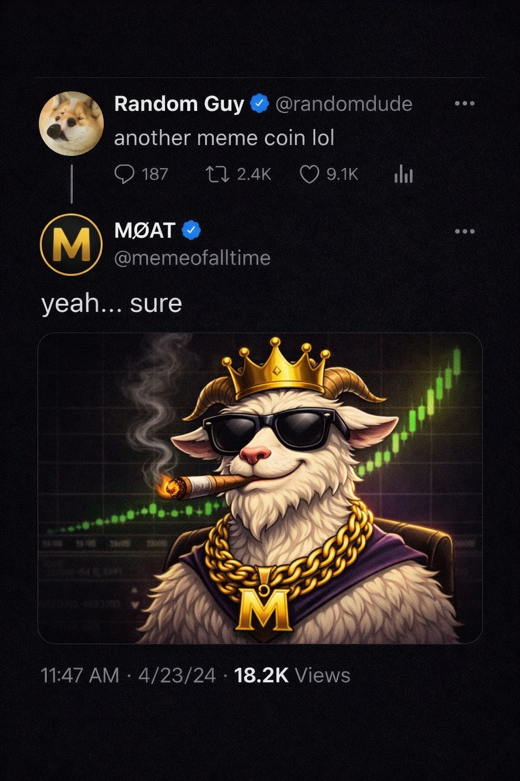 Meme goat vs crying Wojak
